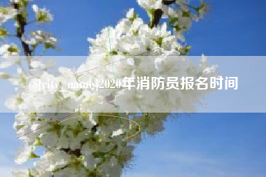 东明2020年消防员报名时间