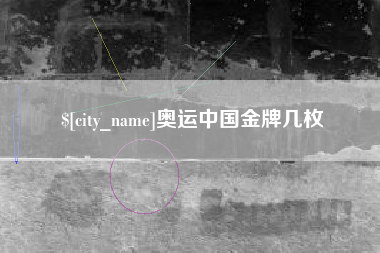 东明奥运中国金牌几枚