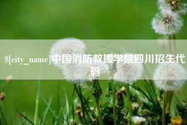 东明中国消防救援学院四川招生代码
