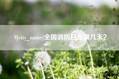 东明全国消防日是第几天？
