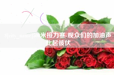 东明500米接力赛-观众们的加油声此起彼伏