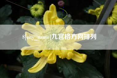 东明九宫格方向排列
