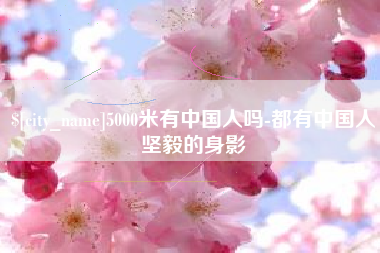 东明5000米有中国人吗-都有中国人坚毅的身影