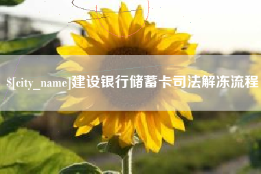 东明建设银行储蓄卡司法解冻流程