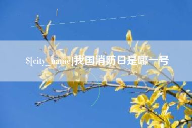东明我国消防日是哪一号