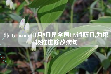 东明11月9日是全国119消防日,为积极推进修改病句