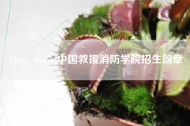 东明中国救援消防学院招生简章