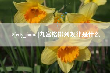 东明九宫格排列规律是什么