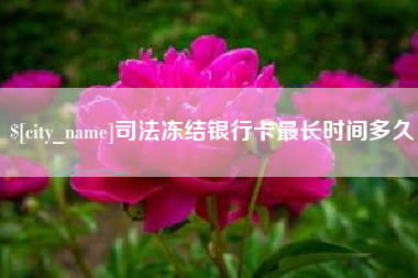东明司法冻结银行卡最长时间多久