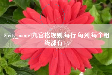 东明九宫格规则,每行,每列,每个粗线都有1-9