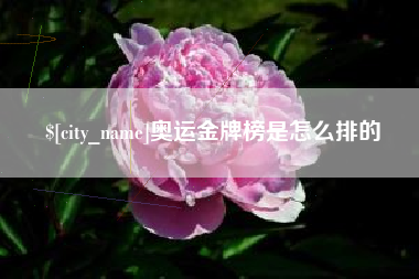 东明奥运金牌榜是怎么排的