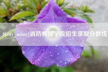 东明消防救援学院招生录取分数线
