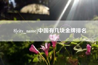 东明中国有几块金牌排名