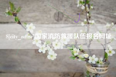 东明国家消防救援队伍报名网址