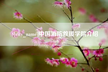 东明中国消防救援学院介绍