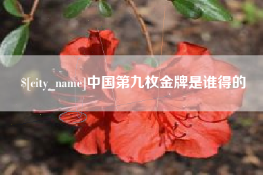 东明中国第九枚金牌是谁得的