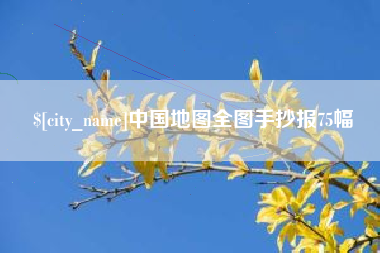 东明中国地图全图手抄报75幅