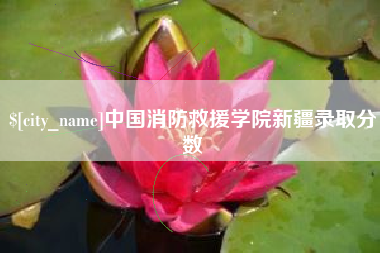 东明中国消防救援学院新疆录取分数