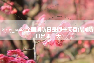 东明全国消防日是哪一天宣传消防日是哪一天