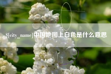 东明中国地图上白色是什么意思
