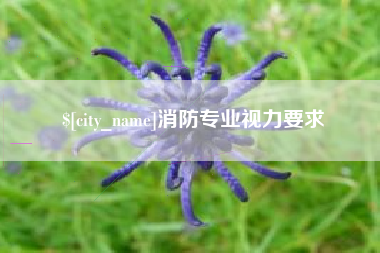 东明消防专业视力要求