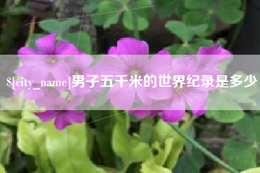 东明男子五千米的世界纪录是多少