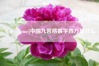 东明中国九宫格数字西方是什么