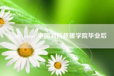 东明中国消防救援学院毕业后