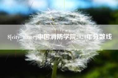 东明中国消防学院2024年分数线