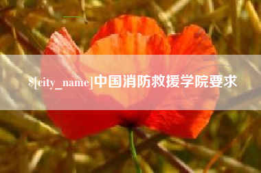 东明中国消防救援学院要求