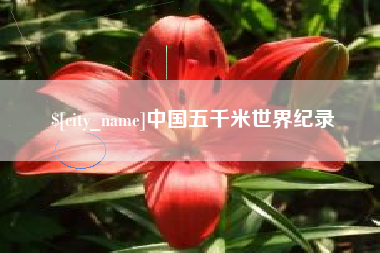 东明中国五千米世界纪录