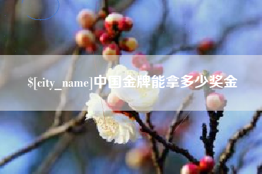 东明中国金牌能拿多少奖金