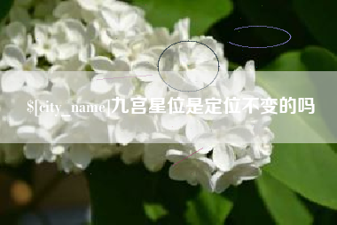 东明九宫星位是定位不变的吗