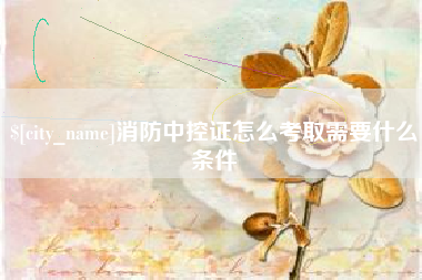 东明消防中控证怎么考取需要什么条件