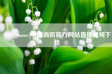 东明中国消防官方网站直播视频下载