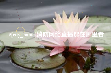 东明消防网络直播课在哪里看