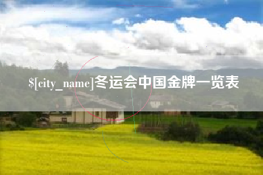 东明冬运会中国金牌一览表