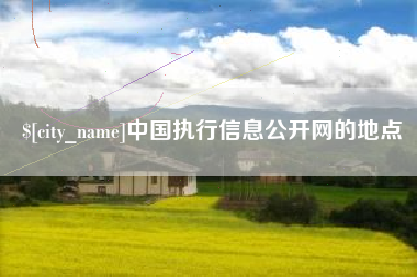 东明中国执行信息公开网的地点