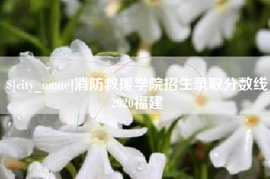 东明消防救援学院招生录取分数线2020福建