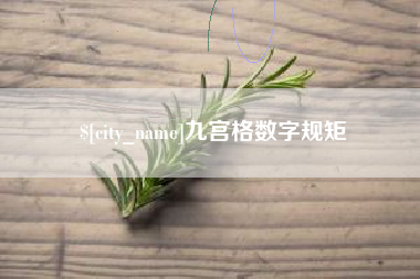 东明九宫格数字规矩